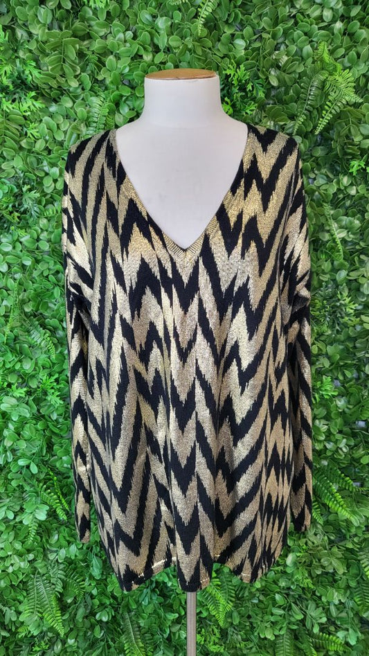 Sass & Bide Black Chevron Knit (14)