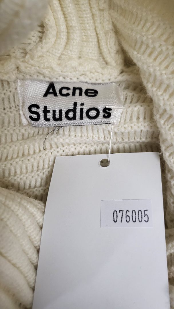 Acne Studies Cream Oversized Knit (10)