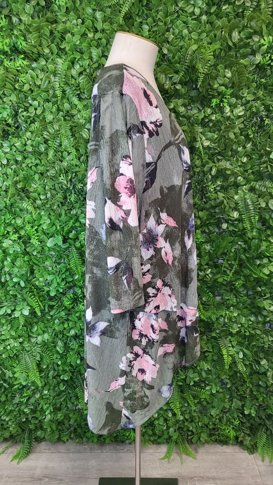 TS by Taking Shape Floral Layered Top (18-20)