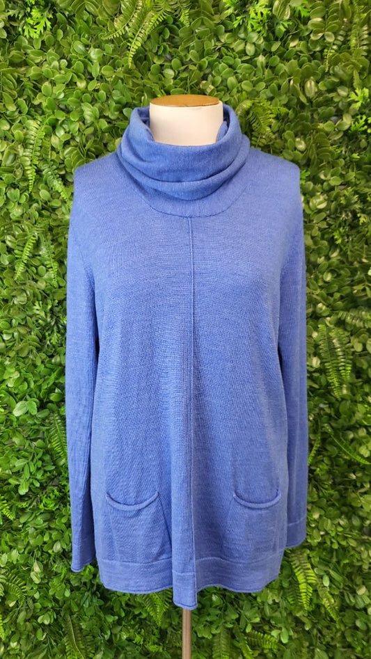 Slade Blue Rolled Neck Knit (10)