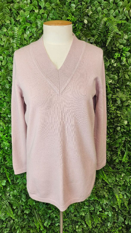 WoolOvers Dusky Pink Fine Merino Knit (10)