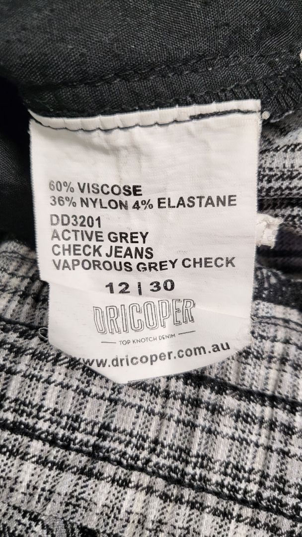 Dricoper Grey Check Check Pants (12/30)