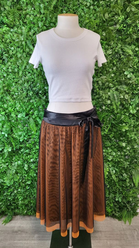 Venus Orange/Black Tulle Skirt (12)