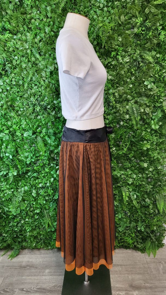 Venus Orange/Black Tulle Skirt (12)