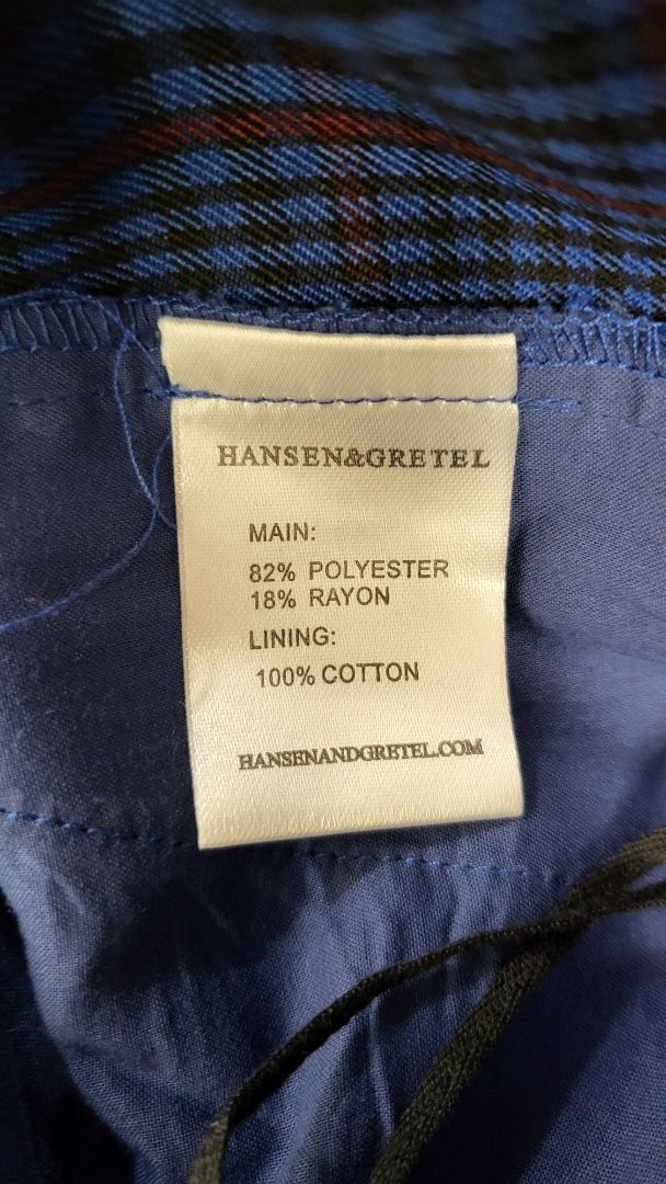 Hansen & Gretal Blue Check Pant (14)