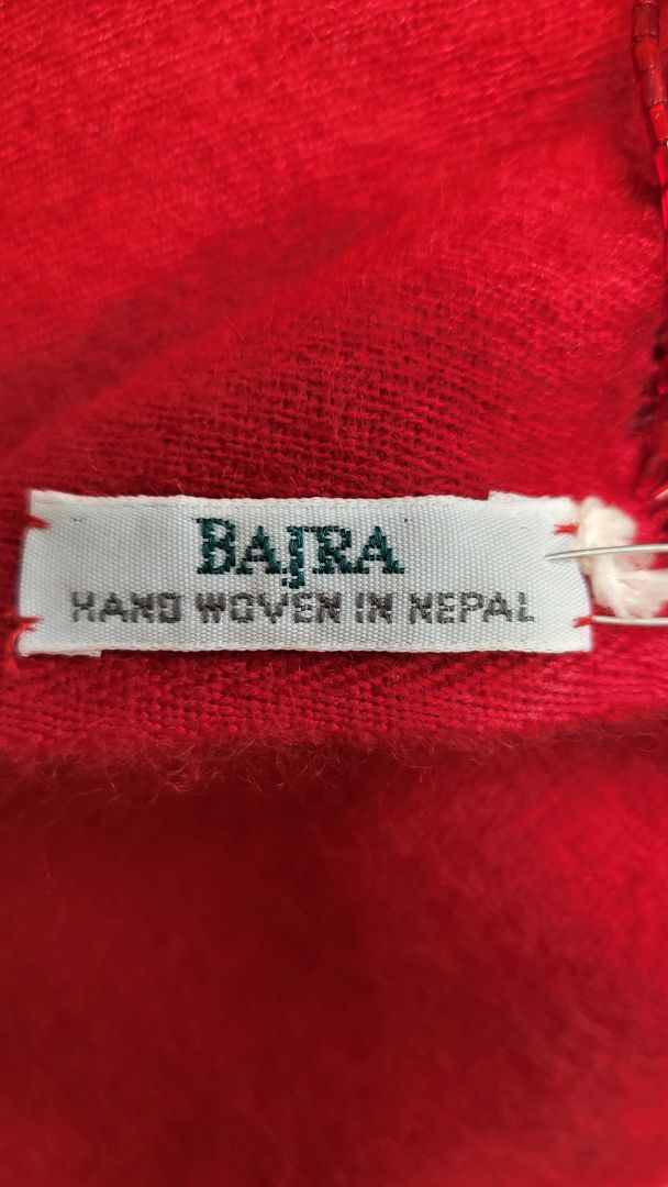 Bajra Red Wool Scarf