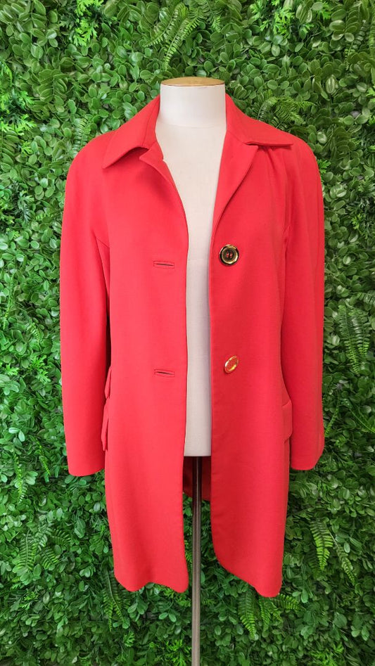 Max Mara Orange Wool Coat (12)