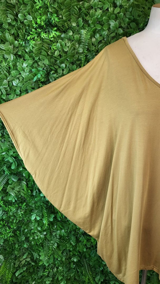 PQ Collection Gold Oversized Top (OSFM)