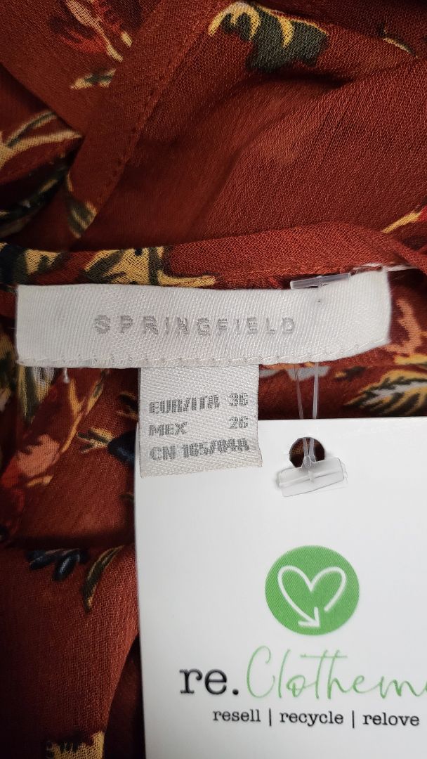 Springfield Brown Floral Dress (8)