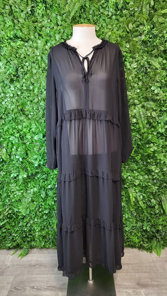 Lemon Tree Black Maxi Dress (12)
