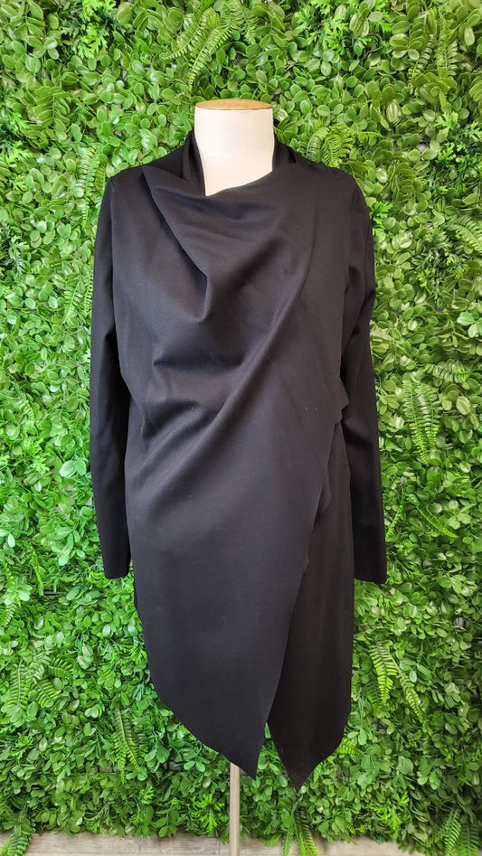 Saba Black Draped Open Jacket (12)