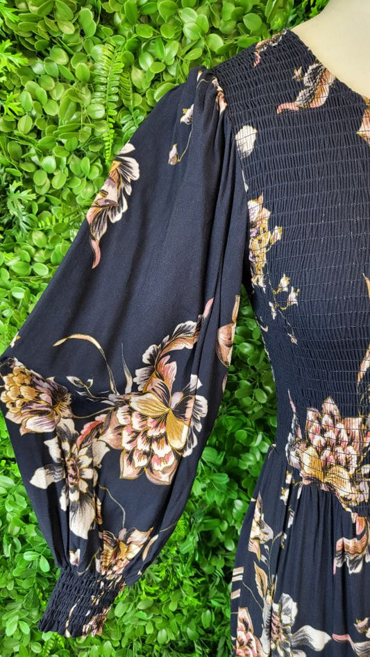 Foil Navy Maxi Dress (8)