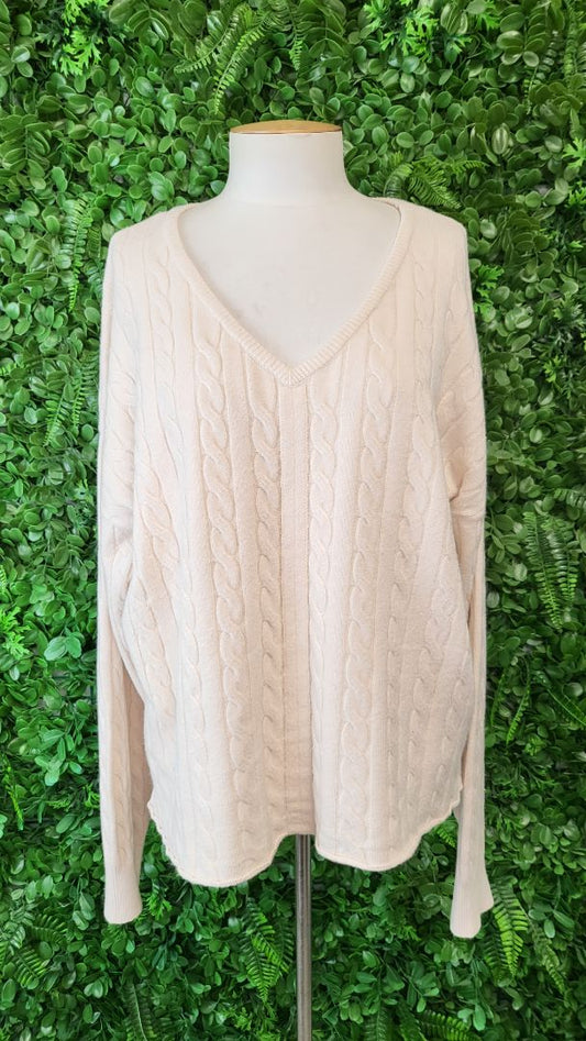 Eb & Ive Cream Cable Knit (12-14)