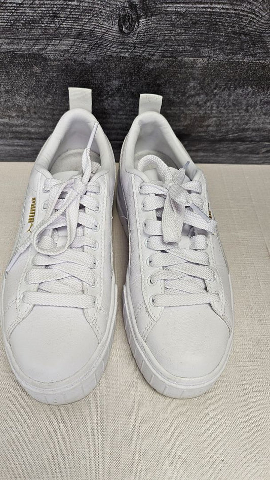 Puma White Leather Sneakers (36)
