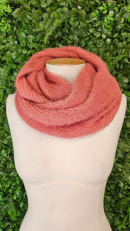 Unknown Coral Infinity Scarf