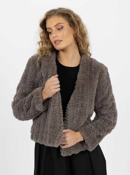 Humidity Donkey Brown Faux Fur Jacket (14)