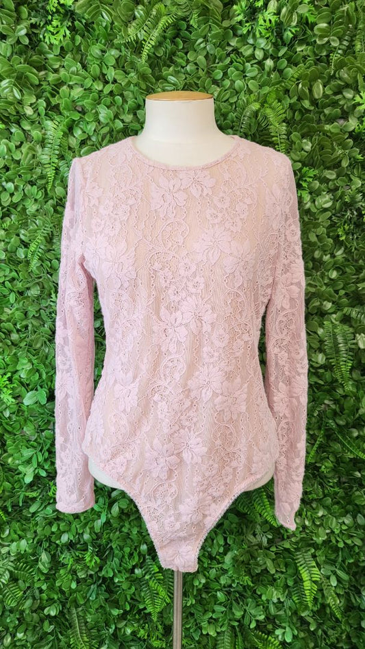 Zimmerman Pink Lace Bodysuit (12-14)