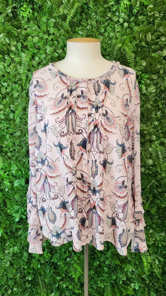 Loobies Story Pink Pattern Blouse (16)