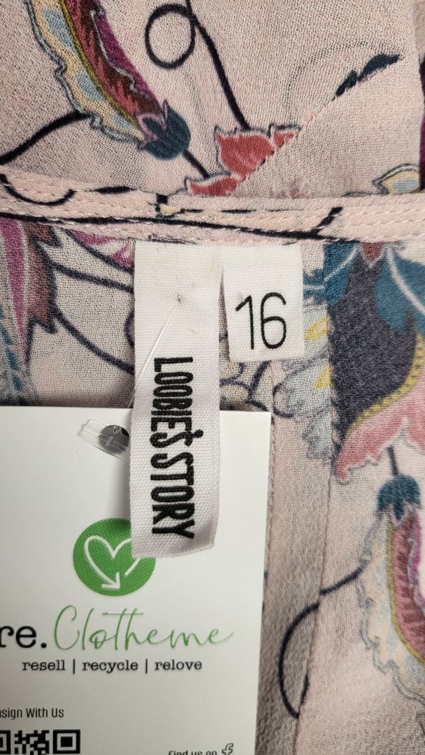 Loobies Story Pink Pattern Blouse (16)