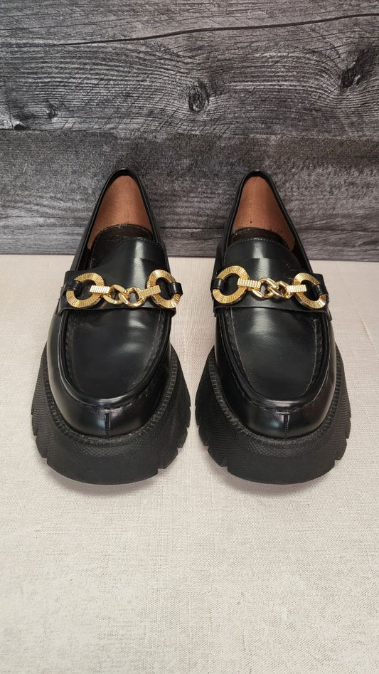 Zara Black Chunky Loafer (38)