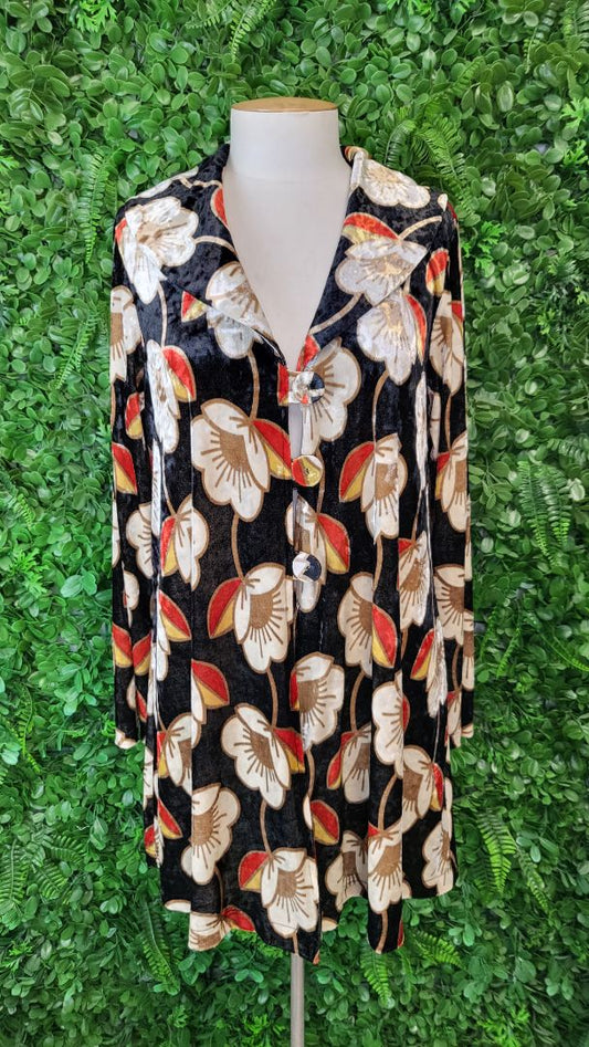 Bittermoon Floral Velvet Swing Jacket (12)