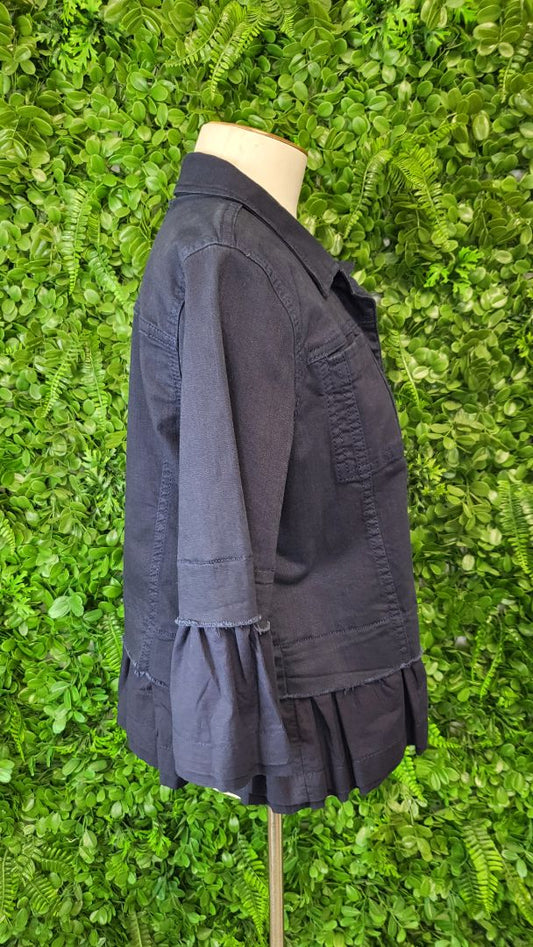 Vassalli Navy Frill Jacket (12)