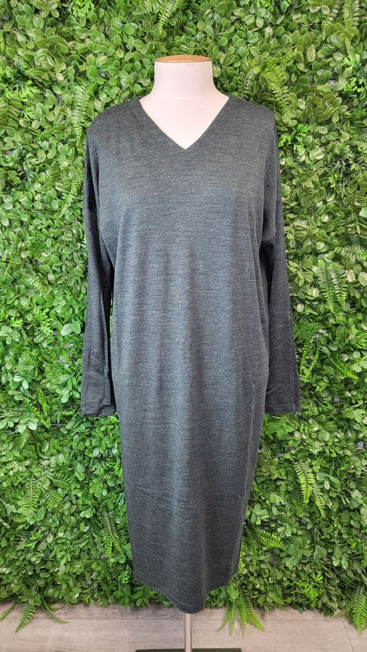 Untouched World Moss Green Merino Dress (10)