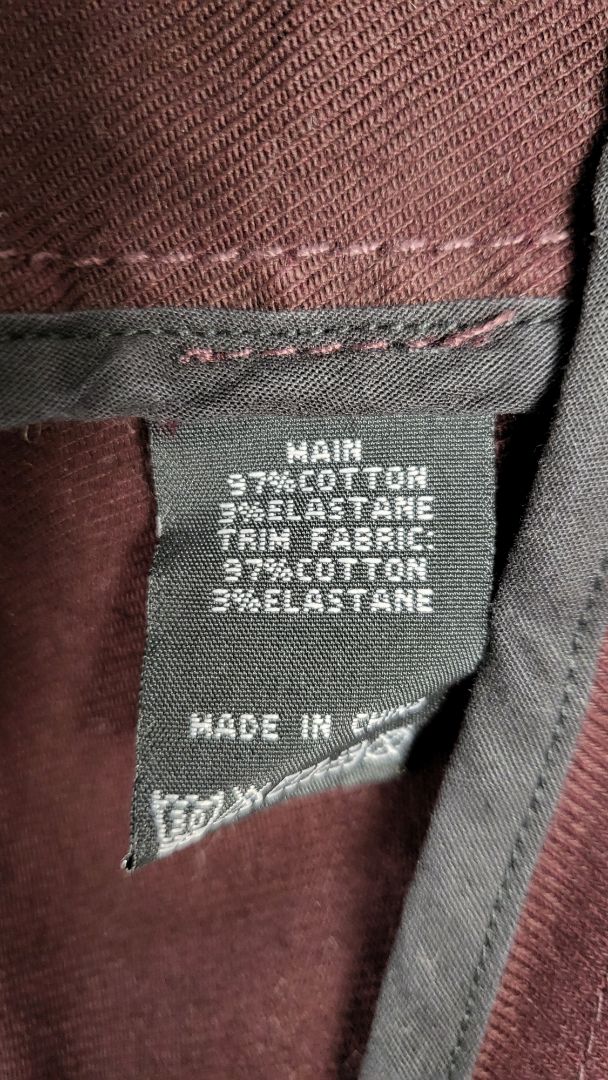 Foil Burgundy Shaped Denim Jacket (14)