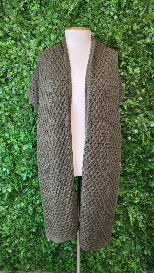Unknown Olive Cable Scarf 180x35cm