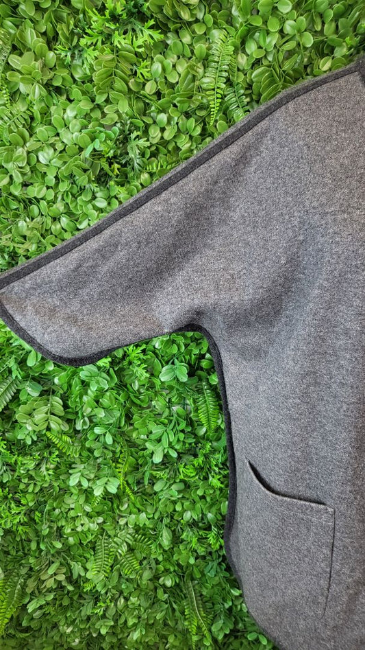 Mirrus Gray Wool Blend Over Coat S/M
