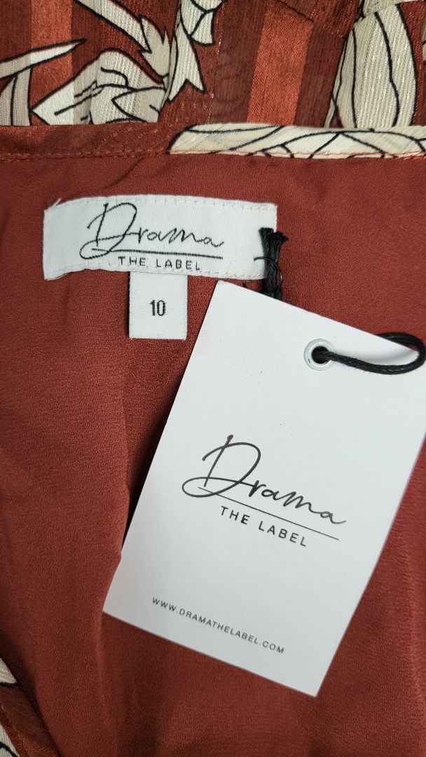 Drama The Label Rust Hayley Dress BNWT (10)