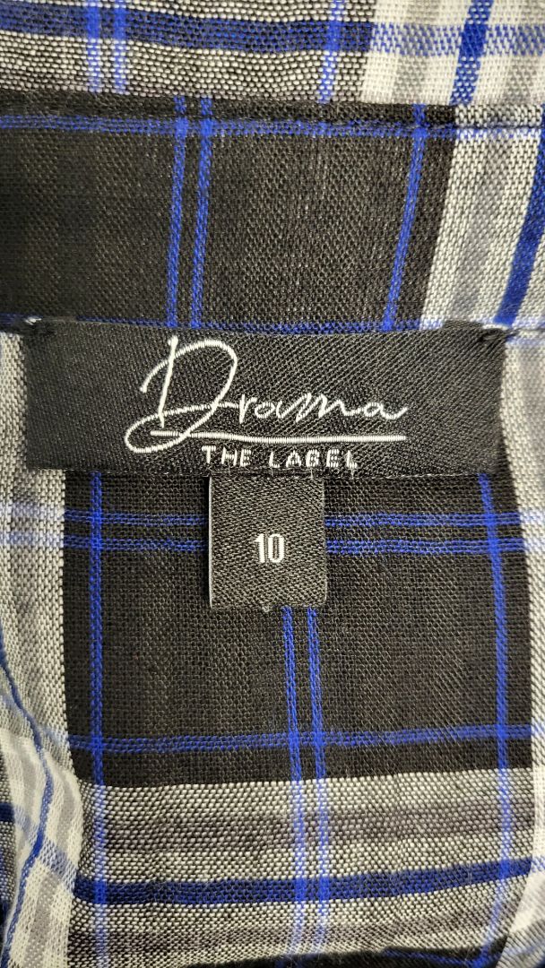 Drama The Label Check Shirt Dress (10)
