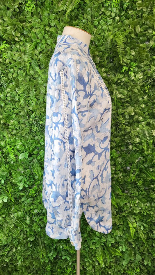 Loughlin Blue Pattern Blouse (12-14)