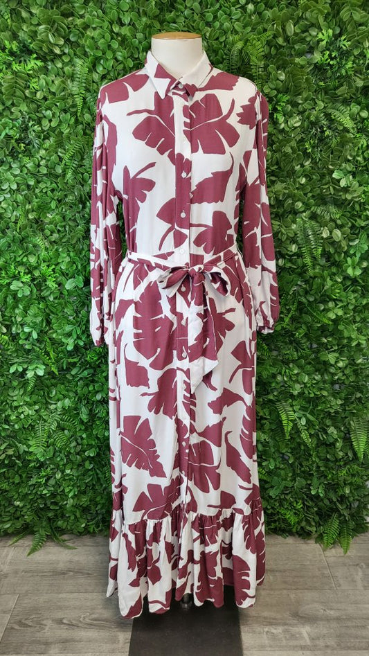 Zara Floral Maxi Dress (10-12)