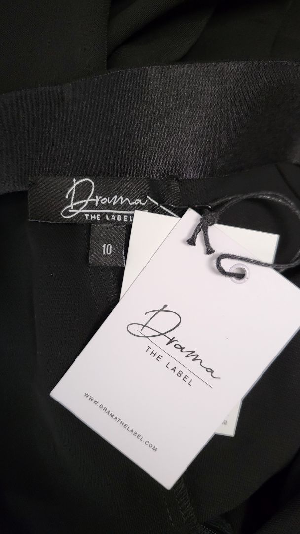 Drama The Label Black Flare Pant BNWT (10)