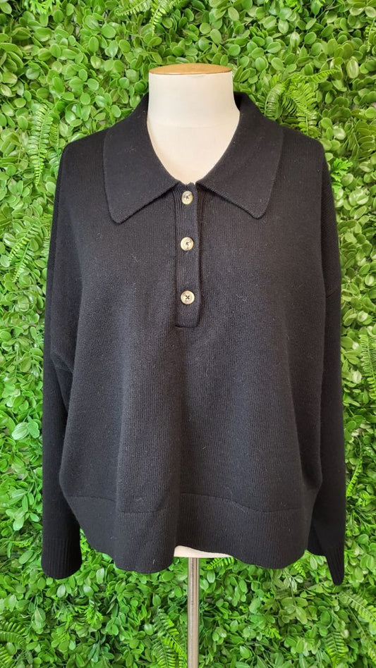 Country Road Black Collared Knit (16)