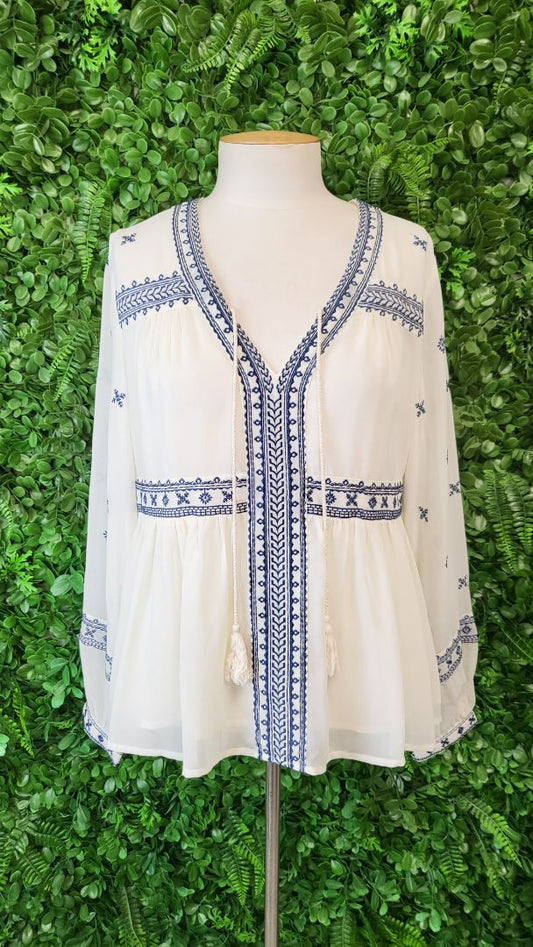 Aqua Cream Boho Top (12)