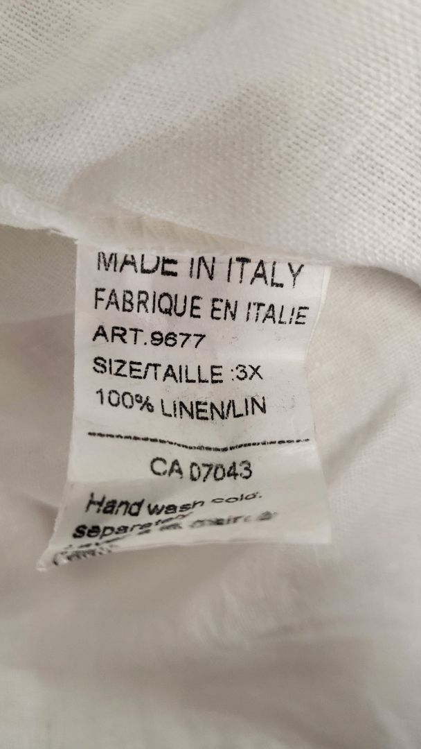 Viola Borghi White Linen Tunic Top (18)