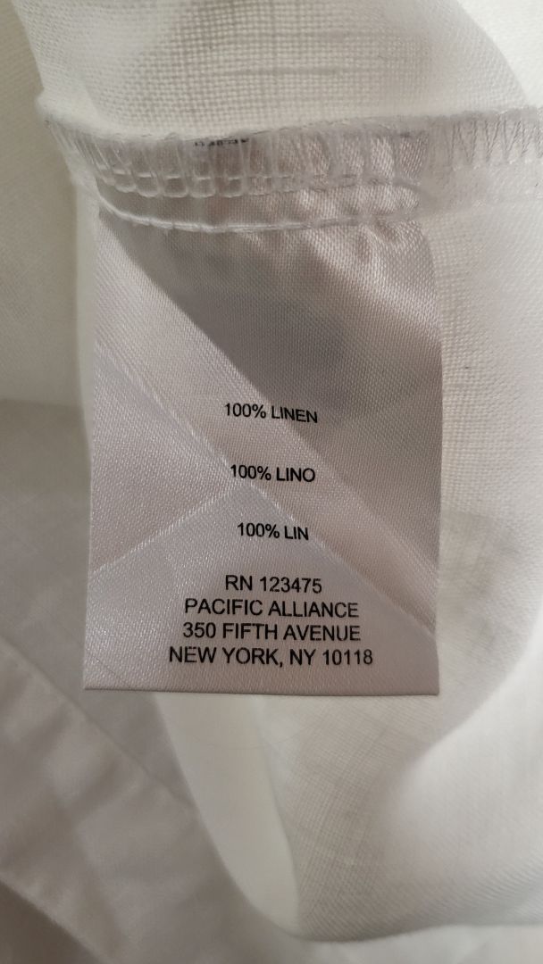 Ellen Tracy White Linen Top (18)