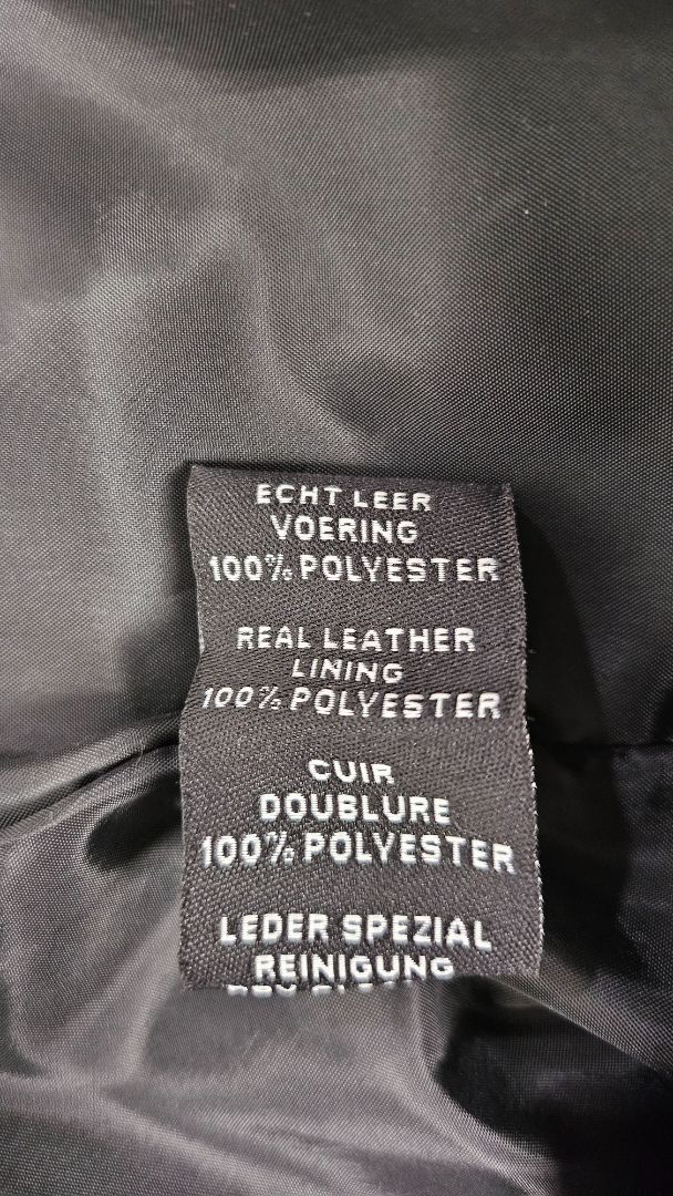 Real Leather Black Leather Blazer (14-16)