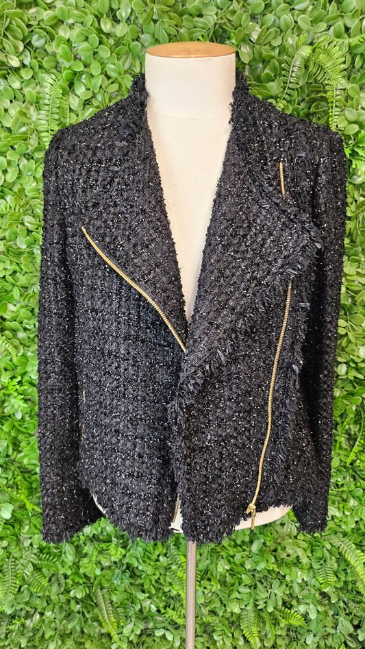 Anteprima Black Boucle Textured Jacket (10)