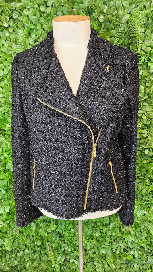 Anteprima Black Boucle Textured Jacket (10)