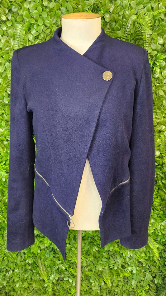 Andrea Moore Navy Wool & Cashmere Jacket (10)