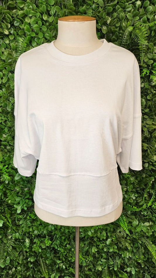 Decjuba White Fitted Waist Tee BNWT (12)