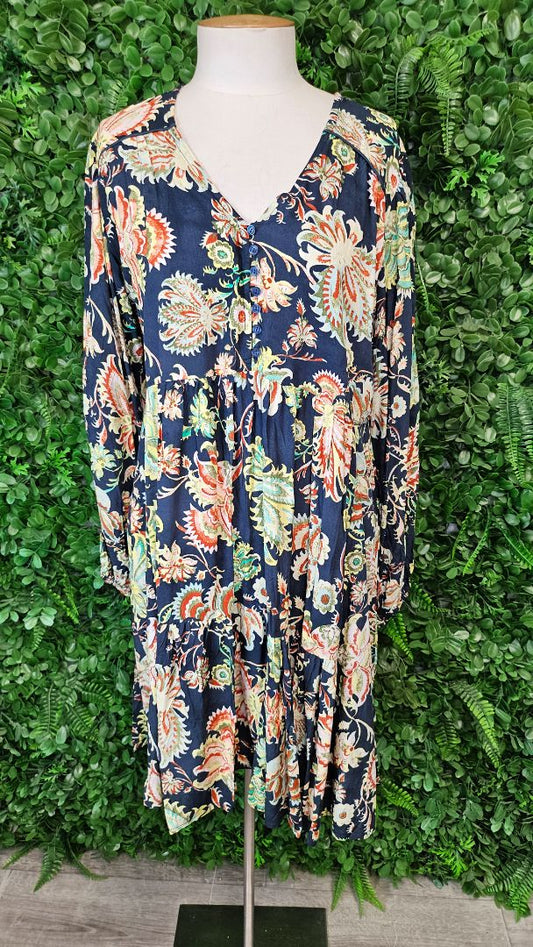 Jaase Print Boho Dress BNWT (14-16)