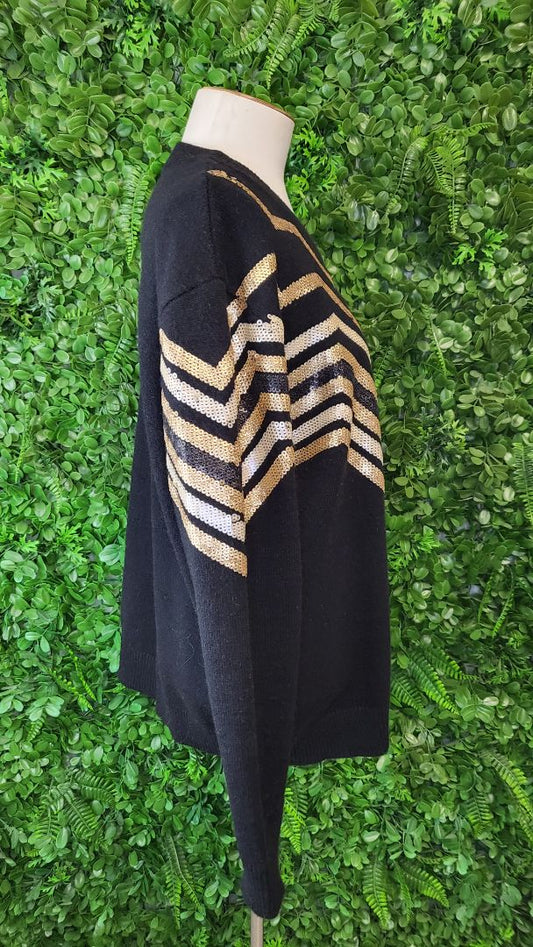 Eb & Ive Black Sequin Knit (14)