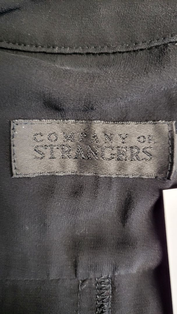 Company Of Strangers Black Silk Shirt Dress (14)