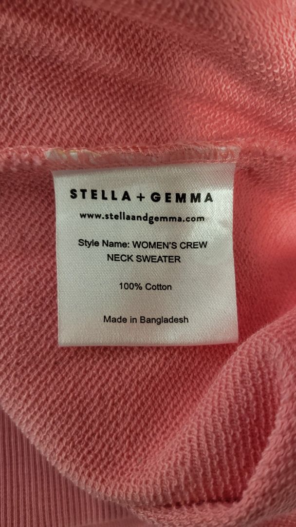 Stella Gemma Pink Crew Neck Top (12)