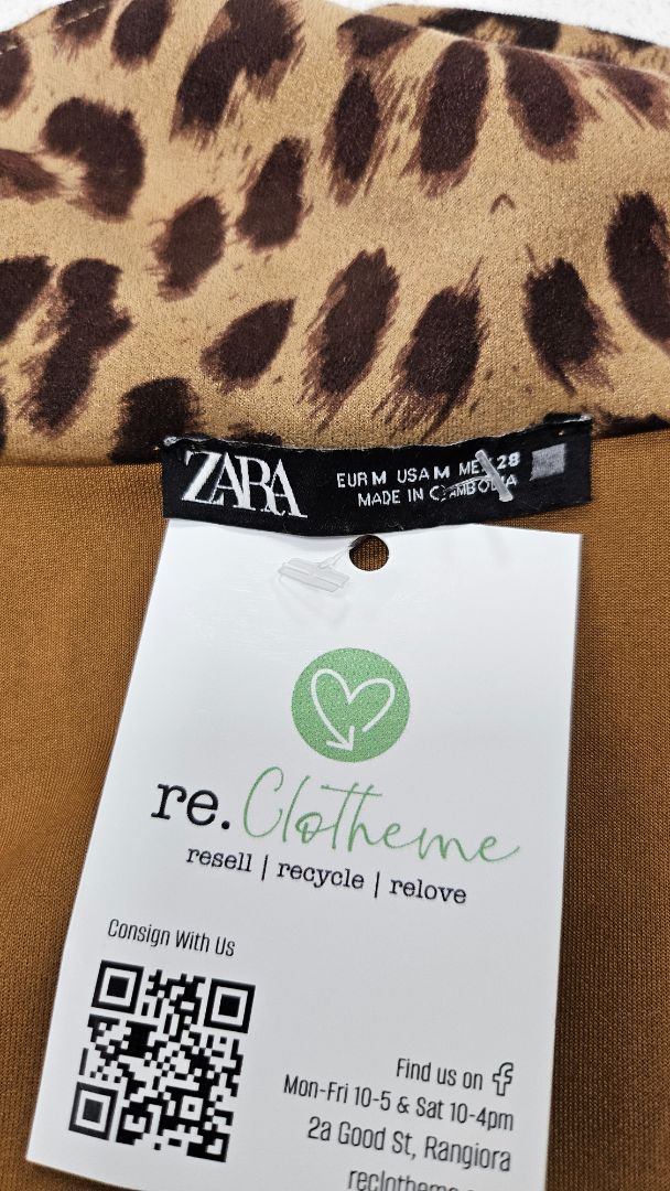 Zara Brown Leopard Print Duster (12)