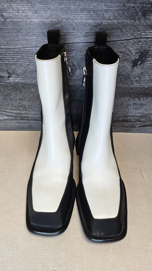 Minx Black/White Elite Boots NEW (37)